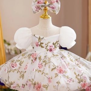 Floral dress-baby girl 1-2 years (90cm)